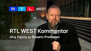 BauernProteste Ein Kommentar von RTL WEST Chef Jörg Zajonc  RTL WEST 08012024 [upl. by Ettessil310]