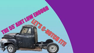 55’ ford f100 gets a cnotch and a panhard bar [upl. by Peisch]