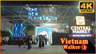 The New Playground Ⅰ 🛒 Central Market 🛍️ Ho Chi Minh 🧍🏻‍♂️ Walking in Vietnam 🚶🏻🇻🇳 [upl. by Irving]