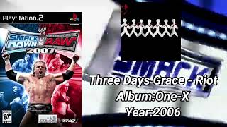 WWE Smackdown VS Raw 2007 SoundtrackThree Days Grace  quotRiotquot [upl. by Aidam]