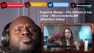 Angelina Mango  Fila Indiana Live  Italy 🇮🇹  EurovisionALBM  REACTION [upl. by Elocin305]