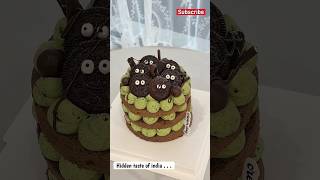 Chocolate Matcha Cake🎂 shorts youtubeshorts shortsfeed cake birthdaycake cakedecorating cakes [upl. by Nuzzi]