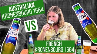 Kronenbourg 1664 Review  Australian vs French Brewed [upl. by Nylle271]