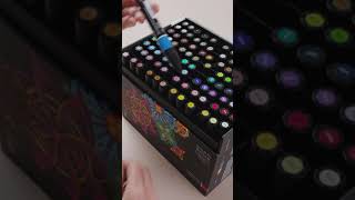 Unboxing the Winsor amp Newton 96 piece Promarker Box  Winsor amp Newton [upl. by Files429]