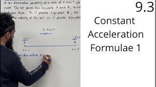 Edexcel AS Level Maths 93 Constant Acceleration Formulae 1 [upl. by Esirrehc]