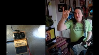 BOSS AC3 acoustic simulator pedal review demo [upl. by Nathanil]