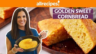 How to Make Golden Sweet Cornbread  Get Cookin  Allrecipes [upl. by Gnaw766]