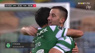 Goal  Golo Sporar Sporting 40 Tondela Liga 2021 6 [upl. by Bronk270]