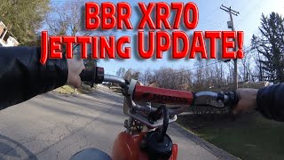 Honda XR70 88cc BBR kit UPDATE after rejetting the carburetor [upl. by Devol]