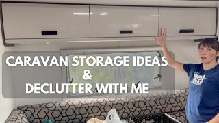 CARAVAN STORAGE IDEAS 🚌 amp DECLUTTER WITH ME 🧥 [upl. by Rehctelf188]