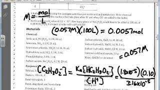 Preparation and Properties of Buffer Solutions Lab Explanation [upl. by Maison]