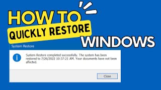 How to Quickly Restore Windows 10 to Previous Date  Hobi IT [upl. by Egwin329]