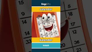 🇬🇧🇳🇱 calendar  kalender  vocabulary builder  learn English  laten we Engels leren [upl. by Eceinej]