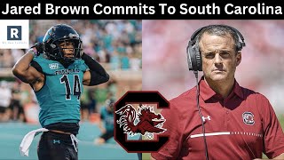 Jared Brown Commits To South Carolina  South Carolina Football Transfer Portal Update [upl. by Ralli]