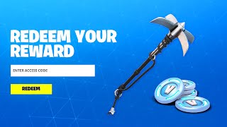 REDEEM THE FREE PICKAXE CODE in Fortnite New Free Reward Codes [upl. by Ameerahs]