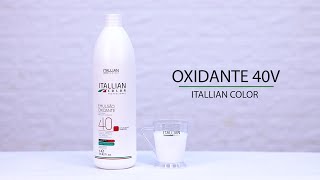 COMO UTILIZAR O OXIDANTE DE 40 VOLUMES  ITALLIAN COLOR [upl. by Annaes]