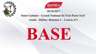 Pronostic Quinté   BASEMercredi  18102017 [upl. by Cochran659]