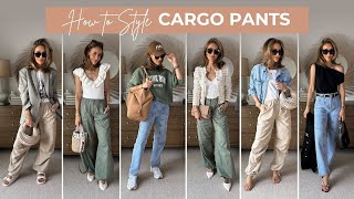 HOW TO STYLE CARGO PANTS  3 Different Pants  9 Stylish Outfits [upl. by Nevyar]