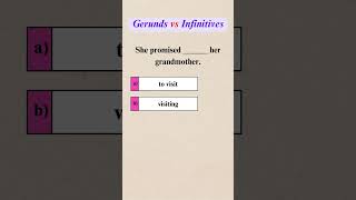 Gerunds vs Infinitives Quiz shorts [upl. by Noyad249]