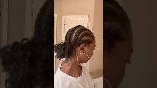 Quick natural hair style for maximum length retention naturalhairstyles horsetail haircare [upl. by Ihcehcu]