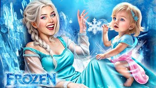 Frozen 2 Elsa and Jacks daughter lets it go and get new magic ✨❄️ Transformation  Alice Edit [upl. by Perrin267]