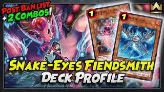 INSANE POST BANLIST SNAKEEYE FIENDSMITH DECK PROFILE amp COMBO TUTORIAL  YuGiOh  September 2024 [upl. by Vatsug264]