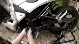 Replacing Chain amp Sprockets on Ninja 300 [upl. by Albie]