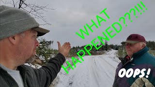 Hauling a Dozer Inside a Garage What Could Go Wrong [upl. by Stoneham40]