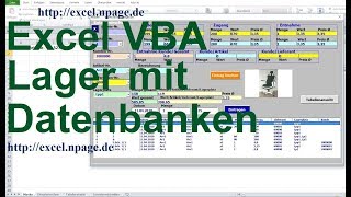 0 Lager Programm mit Datenbanken in Excel VBA selber erstellen [upl. by Kellene]