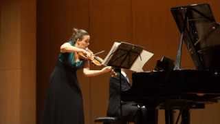 Julia Schröder violin plays Debussy Sonata  LIVE full HD [upl. by Nogras]