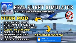 Real flight simulator Mod Apk V 229 Update Terbaru 2024 Unlock All Pesawat [upl. by Veljkov]