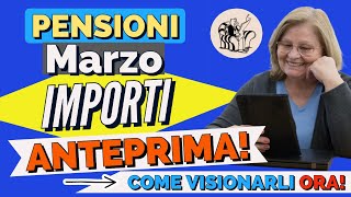 PENSIONI 👉 IMPORTI PAGAMENTI MARZO ARRIVATI NEI FASCICOLI❗️Ecco chi può visualizzarli e come [upl. by Asiulana]