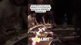 Adin Ross Does Intense Triple Blackjack Split adinross gambling blackjack [upl. by Letrice410]