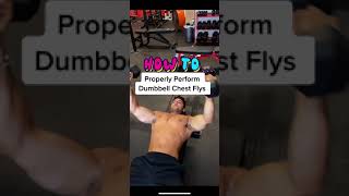 How to Properly Perform The Dumbbell Chest Fly With Good Form Exercise Demonstration [upl. by Lucier]