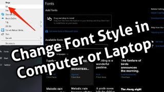 How To Change Font Style in Window in 2023  How to change the Windows system font [upl. by Ydnerb860]