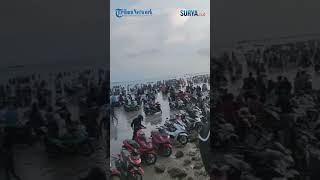 Situasi Pantai Camplong Pamekasan Madura Jawa Timur Pantai Dipenuhi Kendaraan Bermotor [upl. by Nothgierc]