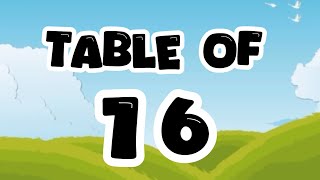 Learn Multiplication table of 16  Table of 16 ​⁠​⁠​⁠​⁠ 16 ka table​⁠​⁠​⁠​⁠​⁠​⁠​⁠​​⁠Easybusykids [upl. by Droffilc]