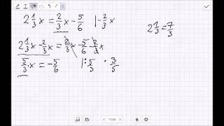 Rozwiązywanie równań w minimum 2 krokach ułamki zwykłe CZĘŚĆ B [upl. by Xirdnek]