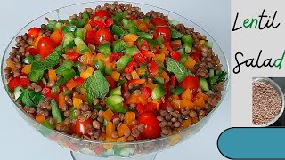 The Best Lentil Salad Recipe  Orange Vinaigrette [upl. by Rauscher257]