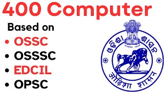 400 Computer Selected Questions for Junior Teacher ossc osssc by laxmidhar sir I computer questions [upl. by Arraes]