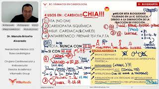 Villamedic CARDIOLOGÍA Farmacología Antihipertensivos Antiarritmicos 33 Dr Manolo Briceño [upl. by Sharma]