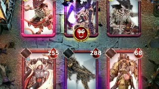 Warhammer Combat Cards Horde Mode Ranged Abaddon vs Elite Swarmlord [upl. by Atihcnoc]