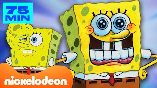 SpongeBob  Godzina jeszcze zabawniejszych momentów z NOWYCH odcinków SpongeBoba 😂  Nickelodeon [upl. by Einobe]