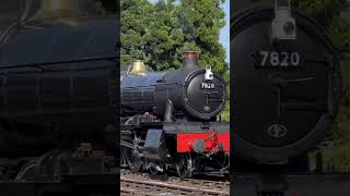 Gloucestershire amp Warwickshire Railway 7820 Dinmore Manor departing Tottington steamlocomotive [upl. by Nagel522]