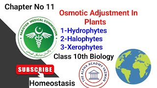 Osmotic Adjustment In Plants Class 10th In Urdu Hindi  Homeostasis  Chapter No 11  Lecture No 02 [upl. by Alfons]