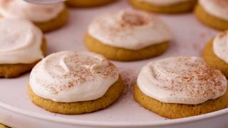 Pumpkin Cookies with Browned Butter Frosting  Betty Crocker Recipe [upl. by Fesoj]