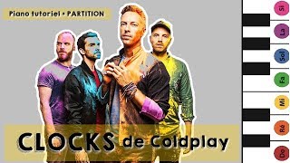 Jouer COLDPLAY  CLOCKS Piano Tuto Facile [upl. by Aubigny]