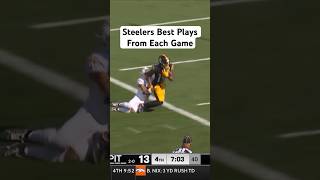 Steelers Best Play From Every Game at Midseason shorts nfl steelers PITvsWAS 1110 • 1 PM • CBS [upl. by Casanova539]