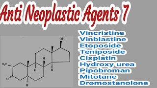 Anti neoplastic agents 7  Medicinal Chemistry  III B Pharm V Semester  III Pharm D [upl. by Rhonda]