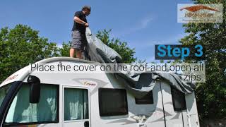 HOW TO INSTALL A MOTORHOME COVER [upl. by Taggart961]